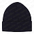 Шапка с подворотом однотонная темно-синяя