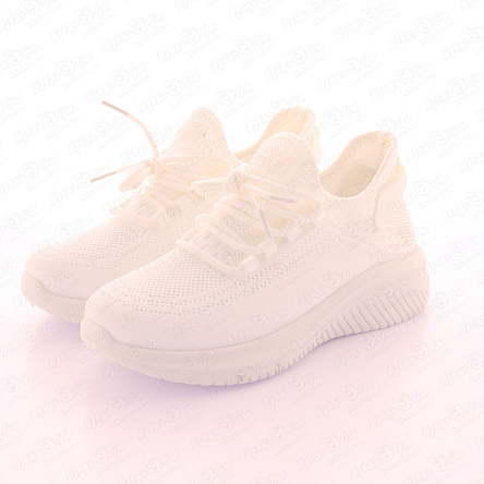 Кроссовки Barbaris на шнуровке легкие белые - фото 360