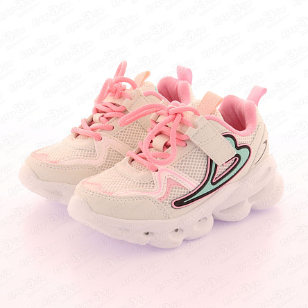 Кроссовки Pasito на липучке со шнуровкой  с декоративными элементами белые - фото 360