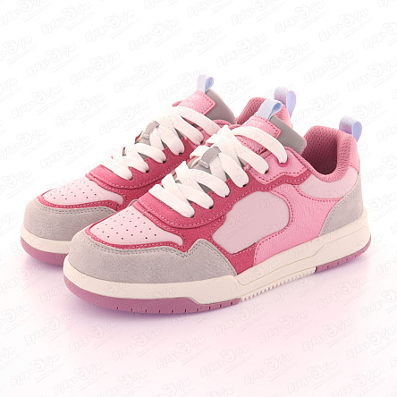 Кроссовки Pasito на шнуровке с цветными вставками фуксия  - фото 360