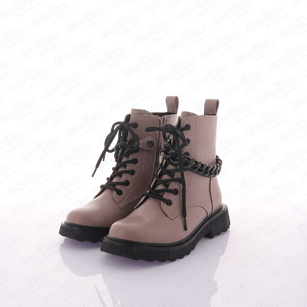 Ботинки Barbaris  утепленные с декоративной цепочкой черного цвета бежевые - фото 360 Ботинки Barbaris  утепленные с декоративной цепочкой черного цвета бежевые - фото 360