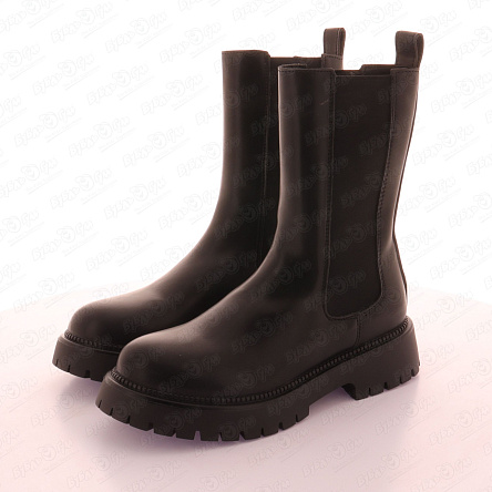 Ботинки Barbaris утепленные с резинкой-вставкой  черные - фото 360