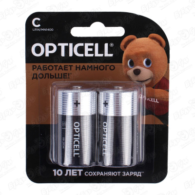 Батарейки Opticell Basic C/LR14 2шт