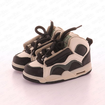 Ботинки Pasito утепленные на шнуровке с цветными вставками белые - фото 360