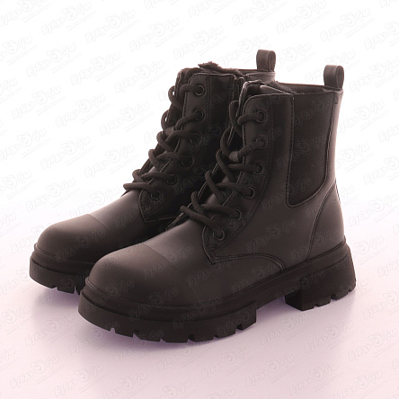  Ботинки Barbaris демисезонные с рельефным подошвой черные - фото 360