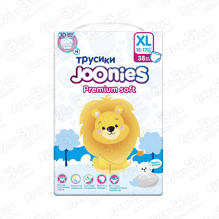 Подгузники-трусики Joonies Premium Soft XL 12-17кг 38шт