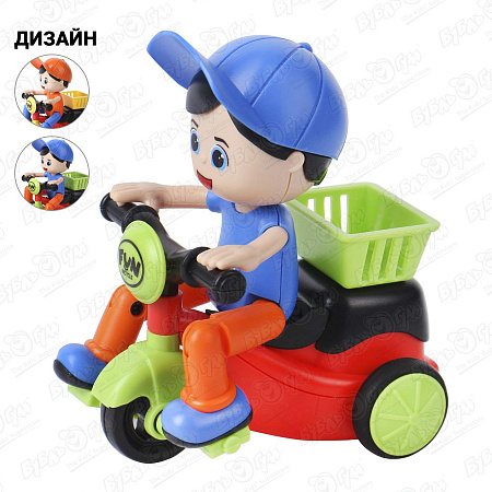 Игрушка инерционная Велосипед трехколесный в ассортименте