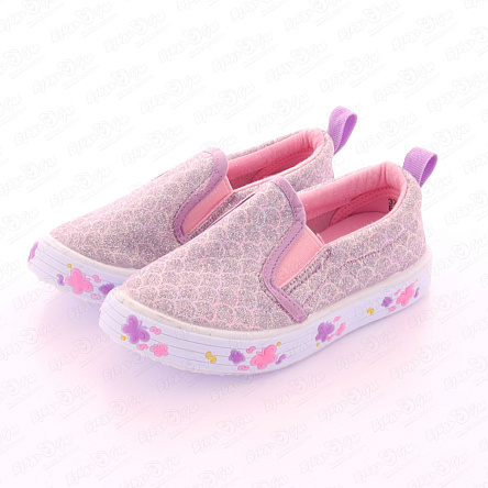 Кеды Pasito с принтом Рыбья чешуя  подошва с огоньками фиолетовые - фото 360