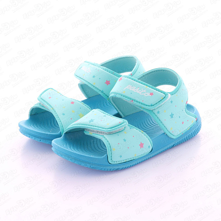 Сандалии Pasito пляжные на липучках с рисунком звезды голубые - фото 360 Сандалии Pasito пляжные на липучках с рисунком звезды голубые - фото 360