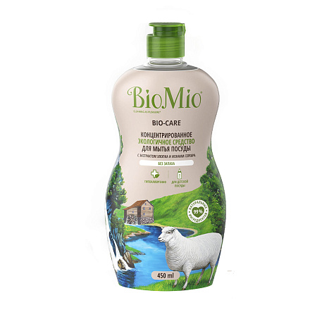 Средство для мытья посуды Bio-Mio с экстрактом хлопка 450мл