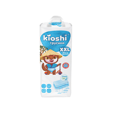 Подгузники-трусики Kioshi XXl 16кг 34шт