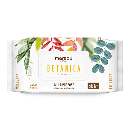 Салфетки влажные Marabu Botanika с крышкой 50шт