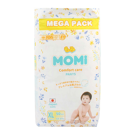 Подгузники-трусики MOMI Comfort XL 12-17кг 50шт