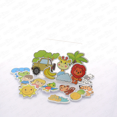 Набор стикеров для купания Жирафики Сафари 18шт с 1года - фото 360