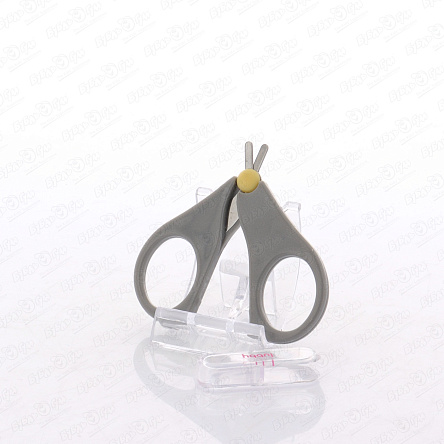 Ножницы Lubby с чехлом серые с 0мес - фото 360