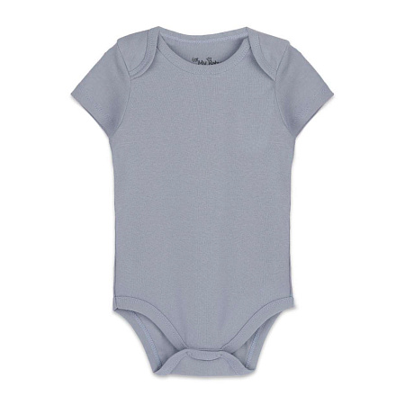 Боди с плечиками темно-голубое