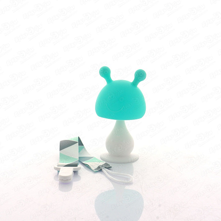 Прорезыватель ROXY KIDS Грибочек силиконовый мятный - фото 360