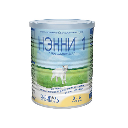 Смесь НЭННИ 1 на козьем молоке с пребиотиками 400г с 0-6мес БЗМЖ
