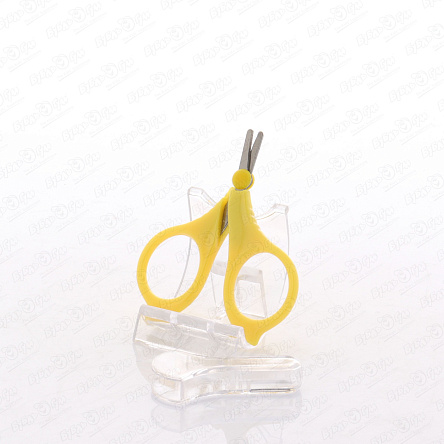 Ножницы BUBURU Baby маникюрные с колпачком желтые - фото 360