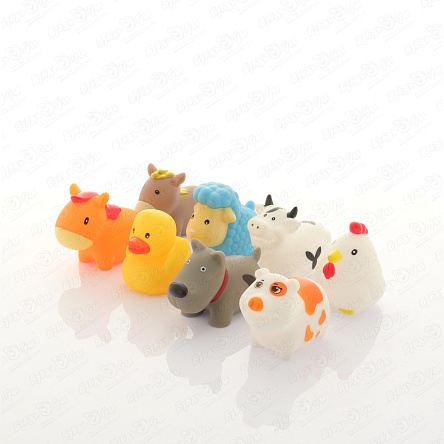 Набор игрушек для ванны Lanson Toys Ферма ПВХ 8шт с 6мес - фото 360