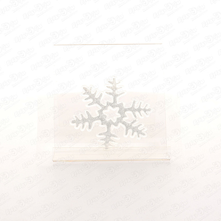 Наклейка Снежинка синяя 10см - фото 360