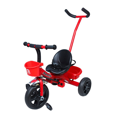 Велосипед Champ Pro Spotr трехколесный с ручкой черно-красный