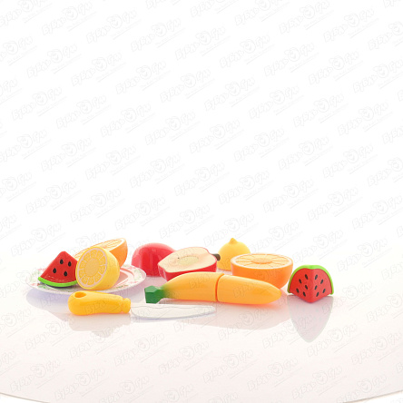 Набор Lanson Toys фруктов  с тарелкой и ножом - фото 360