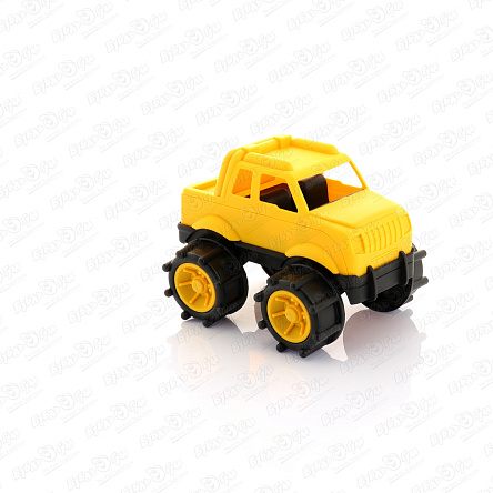 Автомобиль с большими колесами черно-желтый - фото 360