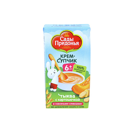 Крем-суп Сады Придонья тыква-картошка и овсяные сливки 125г с 6мес