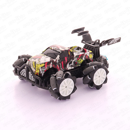 Автомобиль Crazy Stunt Racing на радиоуправлении с ярким принтом с 3лет - фото 360