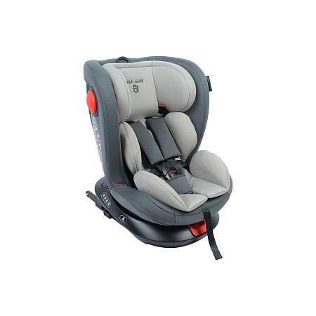 Автокресло BEST BABY 0/1/2/3 0-36кг ISOFIX поворотное серо-бежевое