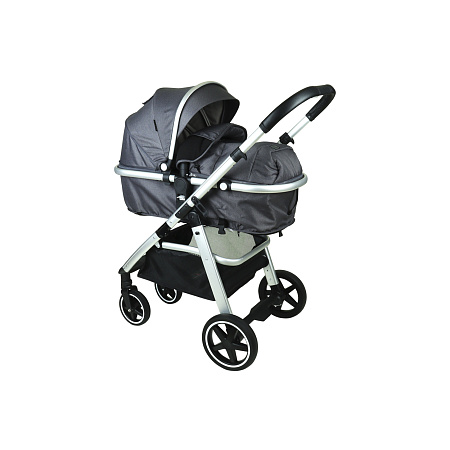 Коляска-трансформер Lanson travel с реверсивным блоком 10кг серая