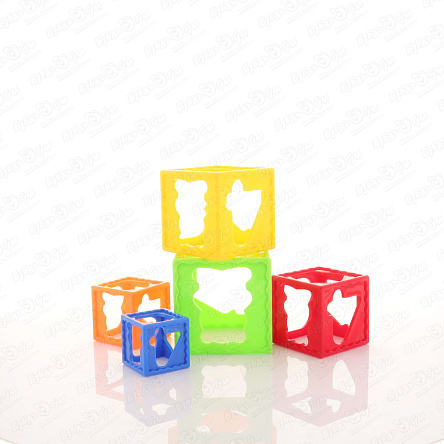Кубики-пирамидка Stack cube Happy Baby Toys с 12мес - фото 360