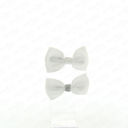 Заколка бант маленький 2шт в ассортименте - фото 360