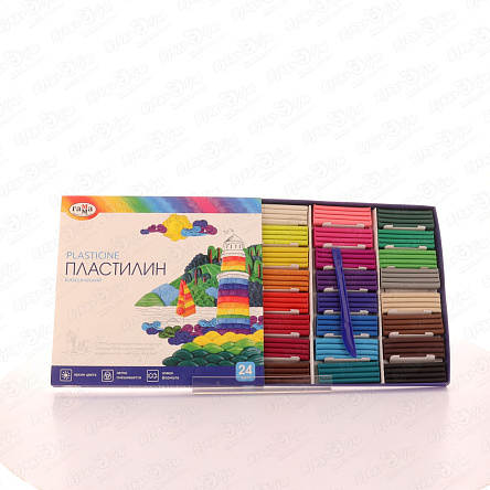 Пластилин Гамма 24цвета - фото 360
