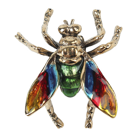 Брошь Lilly&Mia Муха с цветными крыльями