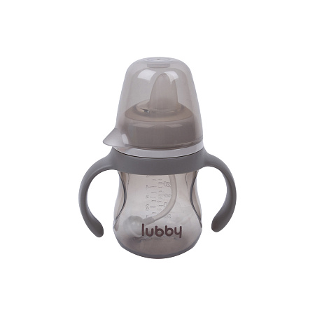 Поильник непроливайка lubby с мягким носиком и съемными ручками 180мл с 6мес