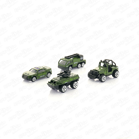 Набор машинок Lanson Toys Армия 4шт 1:64 с 3лет - фото 360