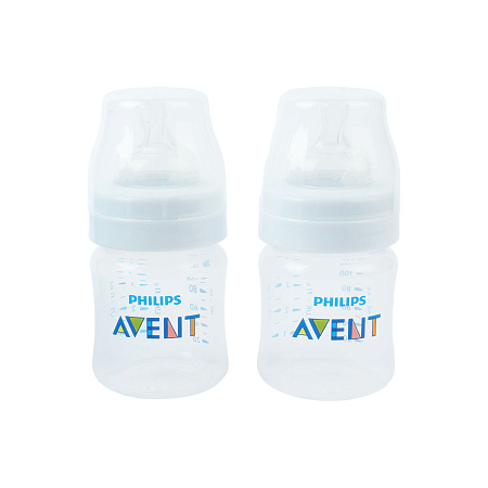 Бутылка AVENT Anti-colic антиколиковая широкое горлышко 125мл 2шт с 0мес