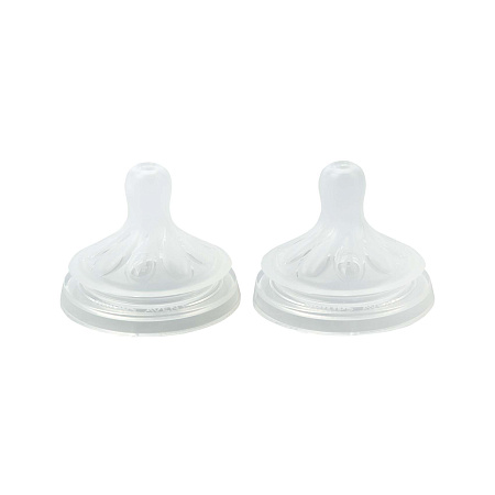 Соска Avent антиколиковая силиконовая широкое горлышко 2шт с 3мес
