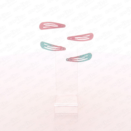 Заколки для волос розово-мятные - фото 360