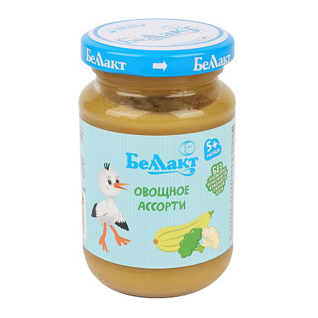 Пюре Беллакт брокколи-цветная капуста-кабачок 170г