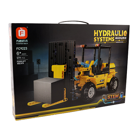 Конструктор Гидравлический погрузчик с подвижными деталями с 6лет