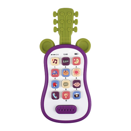 Игрушка-телефон Гитара музыкальная со световыми эффектами
