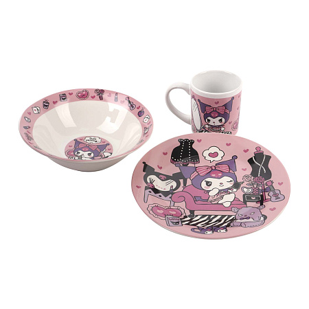 Набор детской посуды ND Play kuromi 3 предмета