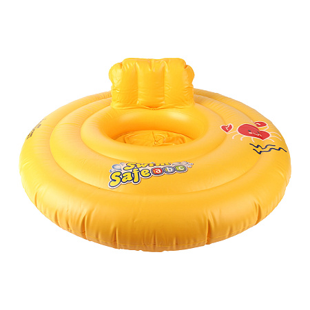 Круг для плавания Bestway с сиденьем и спинкой круглый желтый 69см