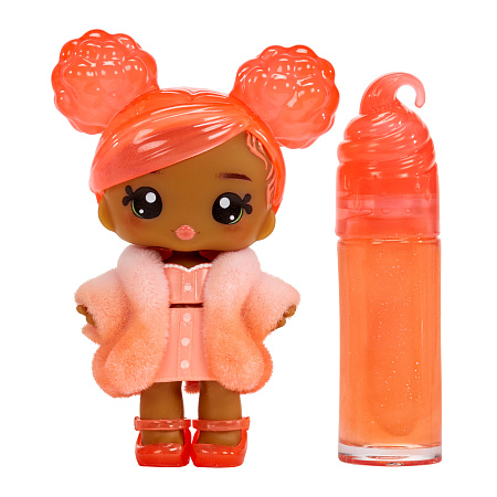 Кукла YummiLand Пайпер Пич с набором для изготовления блеска для губ с 4лет