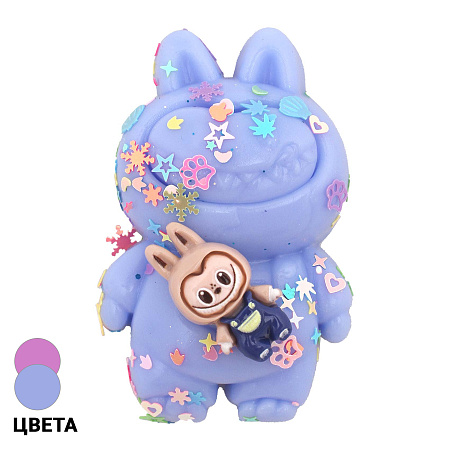 Игрушка-антистресс Лабубу с блестками с 3лет в ассортименте