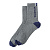 Носки Arti с синими акцентами и надписью серые