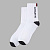 Носки Arti хлопковые с черными вставками белые